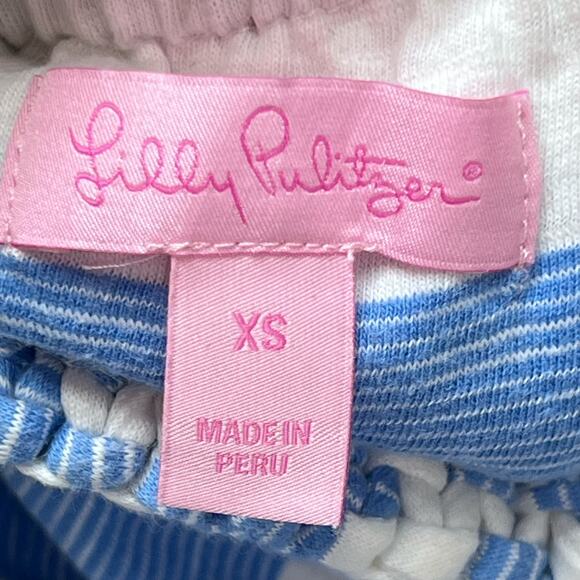 Lilly Pulitzer Lockwood Dress in Tide Blue Lazy Days Striped Women XS - Picture 3 of 6